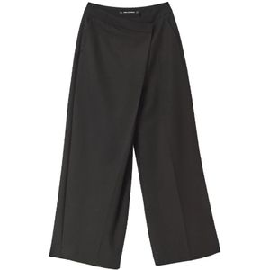 Karl Lagerfeld, Dames, Broeken, Zwart, Maat: XS Viscose,