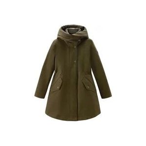 Woolrich Lange Militaire 3in1 Dons Parka , Green , Dames , Maat: S