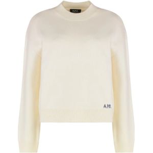 A.p.c., Dames, Truien, Beige, Maat: S Wol,