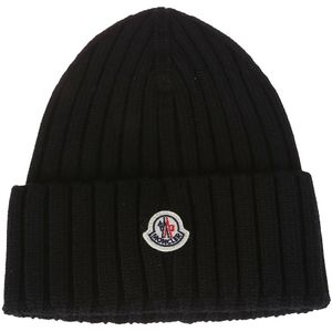 Moncler Beanies , Black , Dames , Maat: ONE Size