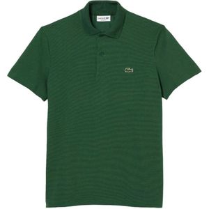 Lacoste - Poloshirt - Groen - Regular Fit - Polokraag met Twee Knopen