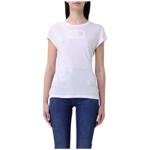 Elisabetta Franchi, Dames, Tops, Wit, Maat: S