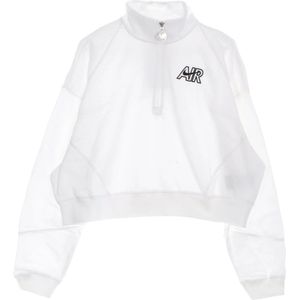 Nike, Dames, Sweatshirts & Hoodies, Wit, Maat: M Fleece,