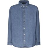Carhartt Wip, Heren, Overhemden, Blauw, Maat: S Denim,