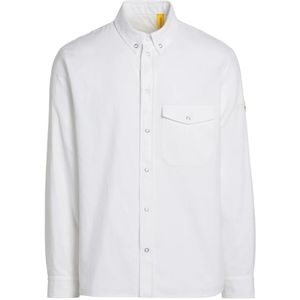 Moncler, Heren, Overhemden, Wit, Maat: XL