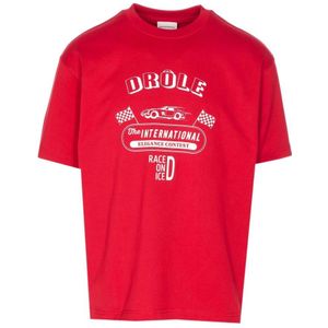 Drole de Monsieur, Heren, Tops, Rood, Maat: M Katoen,