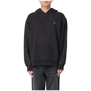 Carhartt Wip, Heren, Sweatshirts & Hoodies, Zwart, Maat: XS Katoen,