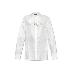 Versace Shirt met logo , White , Dames , Maat: XS