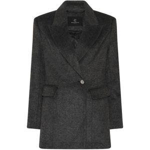 Bruuns Bazaar, Dames, Jassen, Zwart, Maat: XS Leer,