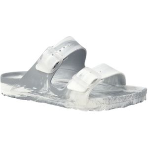 Birkenstock - Arizona Essentials - Muiltjes - Zilver / Wit