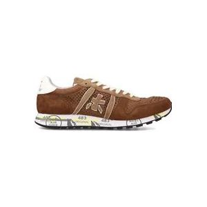 Premiata Bruine Geperforeerde Suède Sneakers Eric , Brown , Heren , Maat: 45 EU