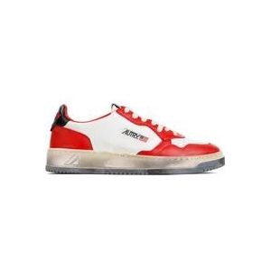 Autry Rode Sneakers Ss24 , Multicolor , Heren , Maat: 43 EU