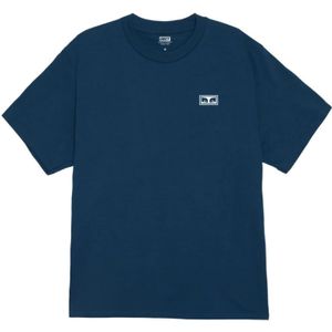 Obey, Heren, Tops, Blauw, Maat: S Katoen,