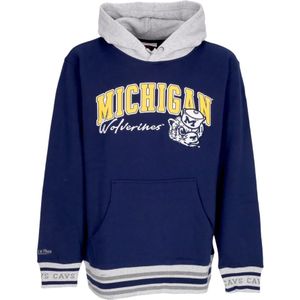Mitchell & Ness, Heren, Sweatshirts & Hoodies, Blauw, Maat: L Wol,