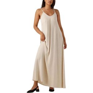 Object, Dames, Jurken, Beige, Maat: XS Denim,