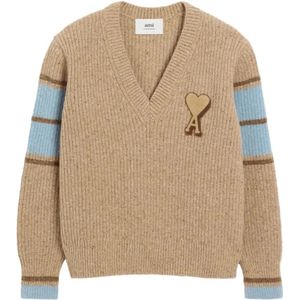 Ami Paris, Heren, Truien, Bruin, Maat: XL