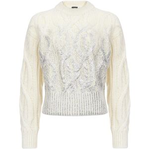 Pinko, Dames, Truien, Wit, Maat: L