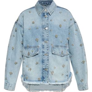 AllSaints, Dames, Jassen, Blauw, Maat: L Denim,