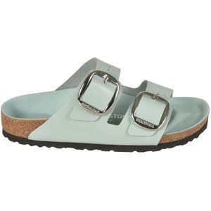 Birkenstock, Dames, Schoenen, Groen, Maat: 36 EU Leer,