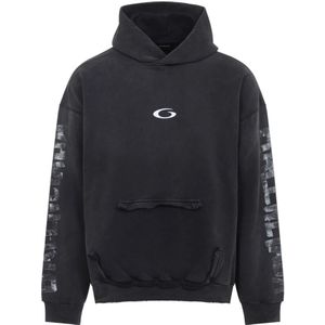 Balenciaga, Heren, Sweatshirts & Hoodies, Zwart, Maat: S Katoen,