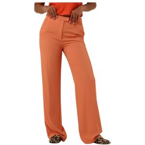 Another Label, Dames, Broeken, Oranje, Maat: S Poliester,