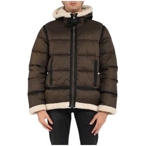 Schott Nyc, Heren, Jassen, Bruin, Maat: M Wol,