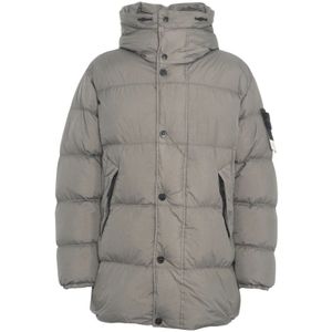 Stone Island, Heren, Jassen, Grijs, Maat: M