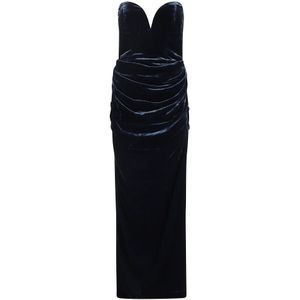 Rotate Birger Christensen, Dames, Jurken, Blauw, Maat: XS Zijde,