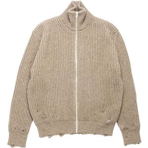 MM6 Maison Margiela, Heren, Truien, Beige, Maat: S Wol,
