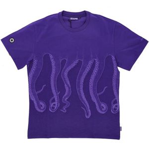 Octopus, Heren, Tops, Paars, Maat: XL Katoen,
