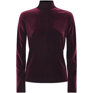 Forte Forte, Dames, Tops, Rood, Maat: M Velours,