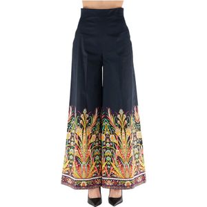 Etro, Dames, Broeken, Veelkleurig, Maat: L Katoen,