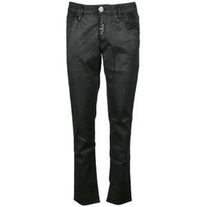 Philipp Plein, Heren, Jeans, Zwart, Maat: W33 Katoen,