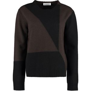 Jil Sander, Dames, Truien, Bruin, Maat: M Wol,