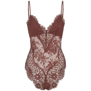 Zimmermann Kanten Teddy Top , Brown , Dames , Maat: L