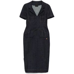 Givenchy, Dames, Jurken, Blauw, Maat: S Katoen,