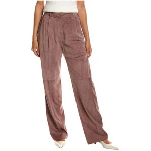 Brunello Cucinelli, Dames, Broeken, Roze, Maat: XL