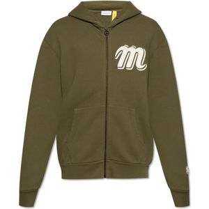 Moncler - 3 Moncler Mercedes-Benz - Hoodie - Donkergroen - Katoen