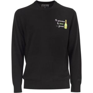 MC2 Saint Barth, Heren, Sweatshirts & Hoodies, Zwart, Maat: S Wol,