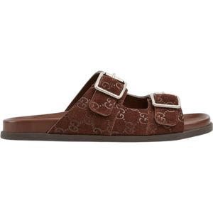 Gucci, Heren, Schoenen, Bruin, Maat: 40 EU Suède,