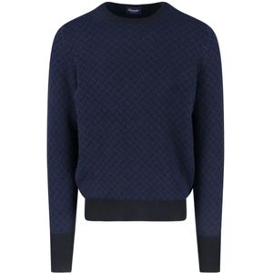 Drumohr, Heren, Truien, Blauw, Maat: XL Kasjmier,