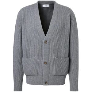 Lardini, Heren, Truien, Grijs, Maat: S Wol,