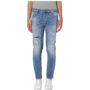 Dondup, Heren, Jeans, Blauw, Maat: W35