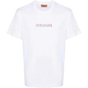 Missoni, Heren, Tops, Wit, Maat: S Katoen,