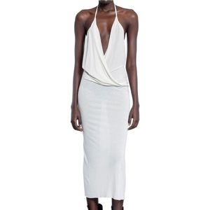 Rick Owens, Dames, Jurken, Wit, Maat: M Zijde,