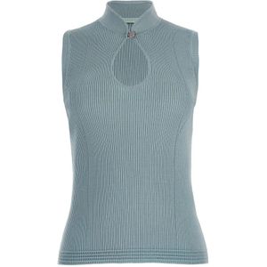 Guess, Dames, Tops, Blauw, Maat: M Viscose,