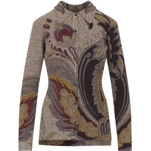 Etro, Dames, Tops, Veelkleurig, Maat: S Wol,
