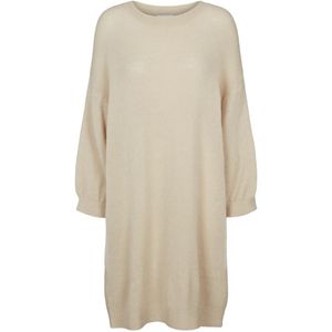 Americandreams, Dames, Jurken, Beige, Maat: ONE Size Wol,