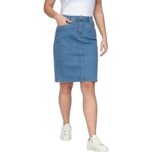 2-Biz, Dames, Rokken, Blauw, Maat: XL Denim,