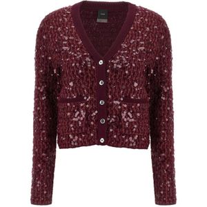 Pinko, Dames, Truien, Rood, Maat: S Viscose,